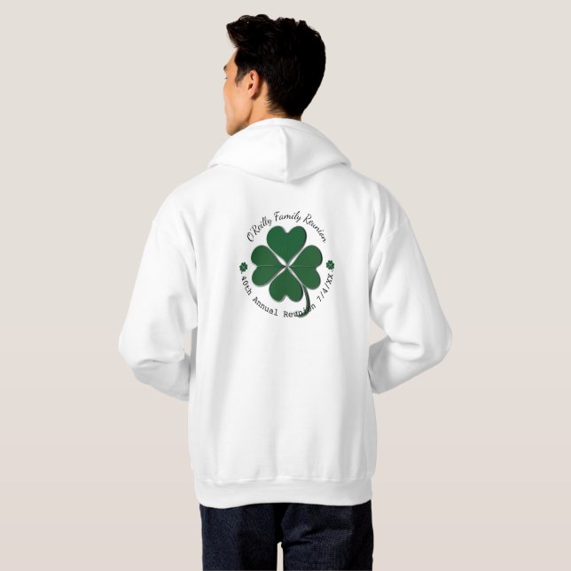 Sudadera Reunión familiar con Shamrock Hoodie (Reverso completo)