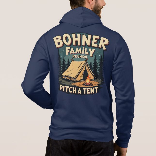 Sudadera Reunión familiar de Bohner - Lanzamiento de campam (Reverso)