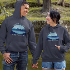 Sudadera Reunión familiar de vacaciones en el lago personal