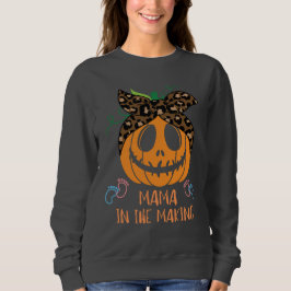 Sudadera Revelación de embarazo, calabaza espeluznante Hall