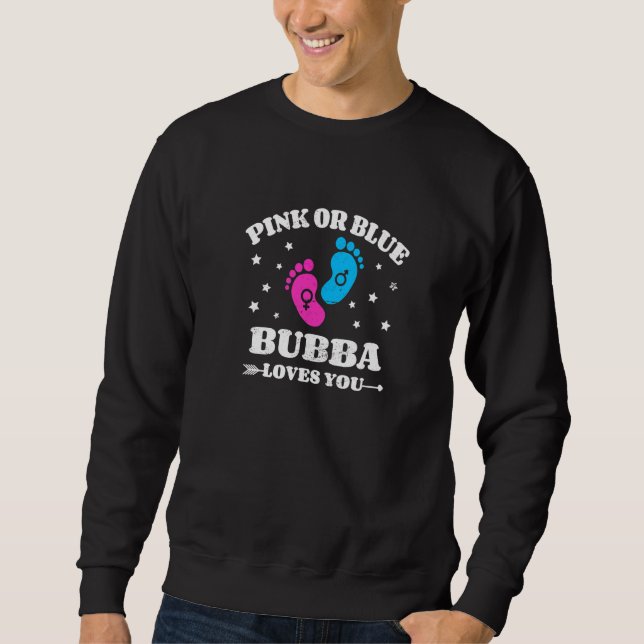 Sudadera Revelación de Género Bubba Fiesta de Bebé Hermano  (Anverso)