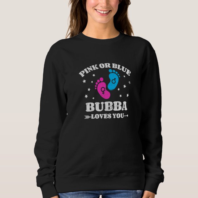 Sudadera Revelación de Género Bubba Shower de Bebé Hermano  (Anverso)