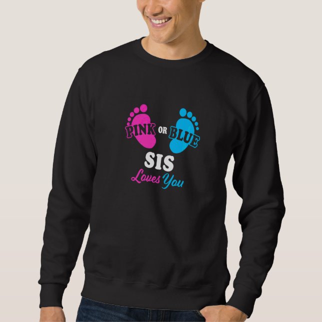 Sudadera Revelación de género de la hermana Cumpleaños de b (Anverso)