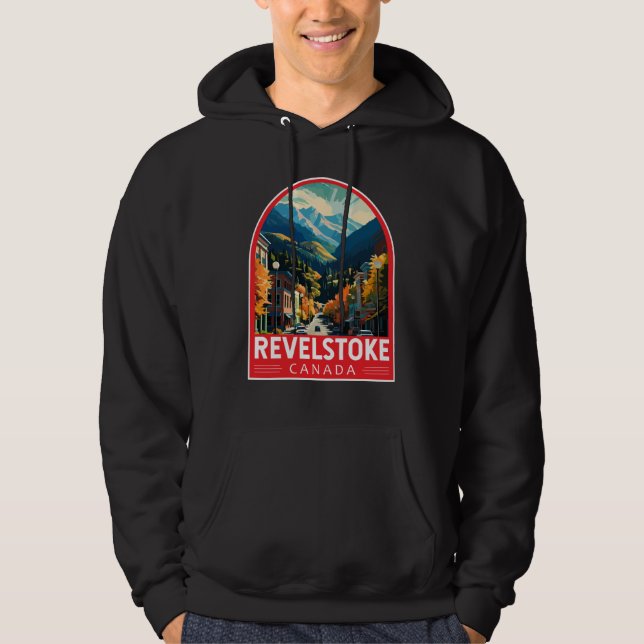 Sudadera Revelstoke Canadá Viajes de arte Vintage (Anverso)