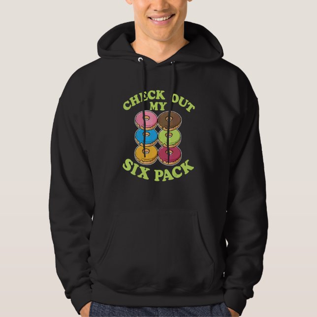 Sudadera Revisa Mi Donut De Six Pack  Chiste Para Hombres M (Anverso)