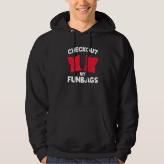 Sudadera Revisa Mis bolsas Divertidas Cornhole Equipo Bolsa