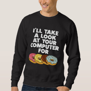Sudadera Revisaré tu computadora por Donuts IT Sa