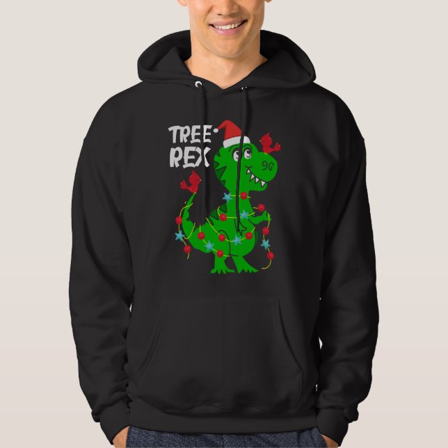 Sudadera Rex de árbol. Divertido regalo de dinosaurios Navi (Anverso)