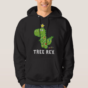 Sudadera Rex de árbol. Paja, Navidades de dinosaurios diver
