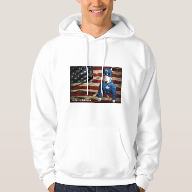 Sudadera Rex patriótico la TV Terrier (Anverso)