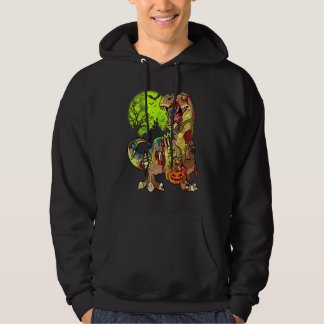 Sudadera Rex Zombie Halloween Niños Calabaza Dinosaurio Re