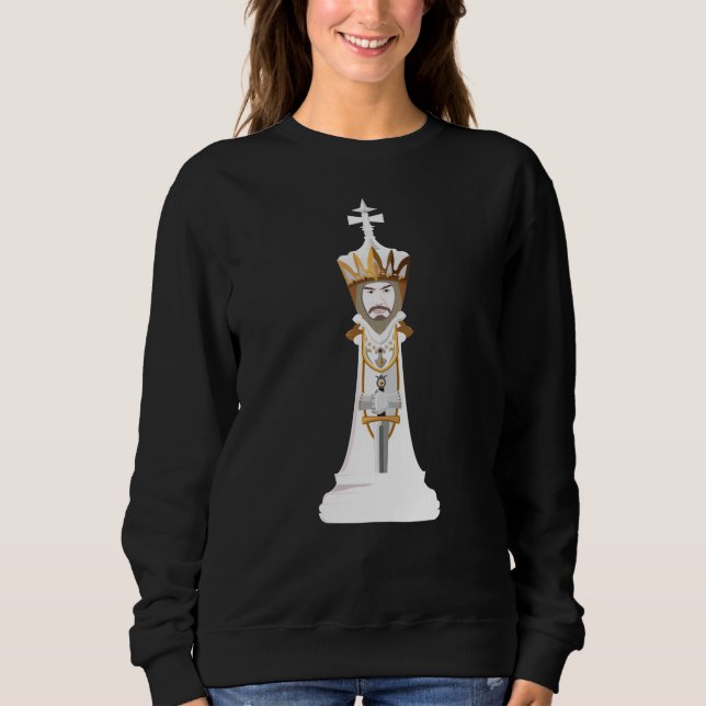 Sudadera Rey blanco (Anverso)