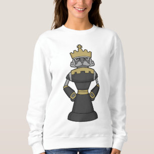 Sudadera Rey de ajedrez Corona Pieza de ajedrez