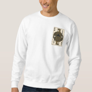 Sudadera Rey de espadas — Negro Regal y Oro