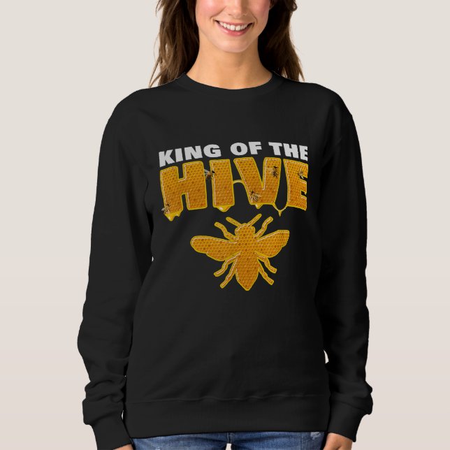 Sudadera Rey De La Colmena Apicultor De Abejas Melíferas Ap (Anverso)