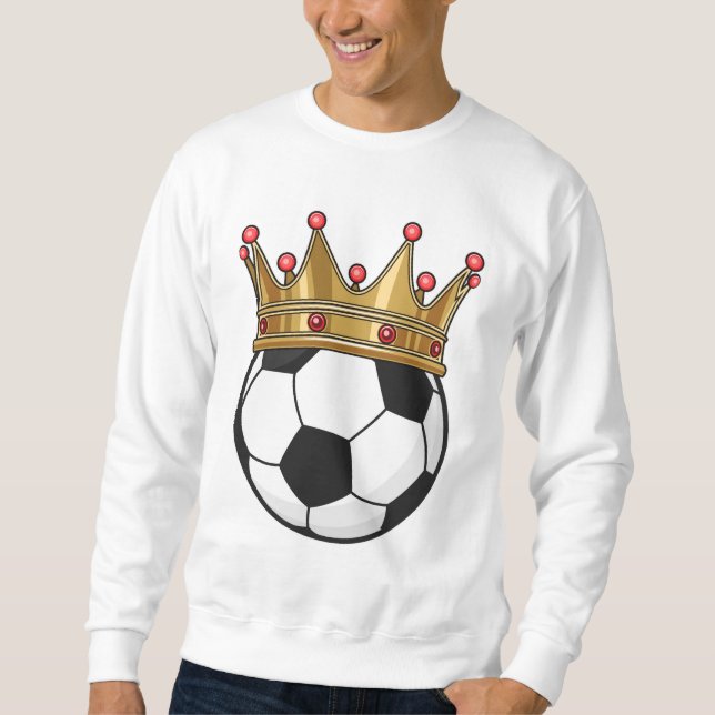 Sudadera Rey de la Corona de Fútbol (Anverso)