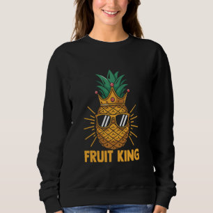 Sudadera Rey de la Fruta Verano Tropical Amante de la Piña