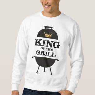 Sudadera Rey Del Grill, Corona De Oro Negra