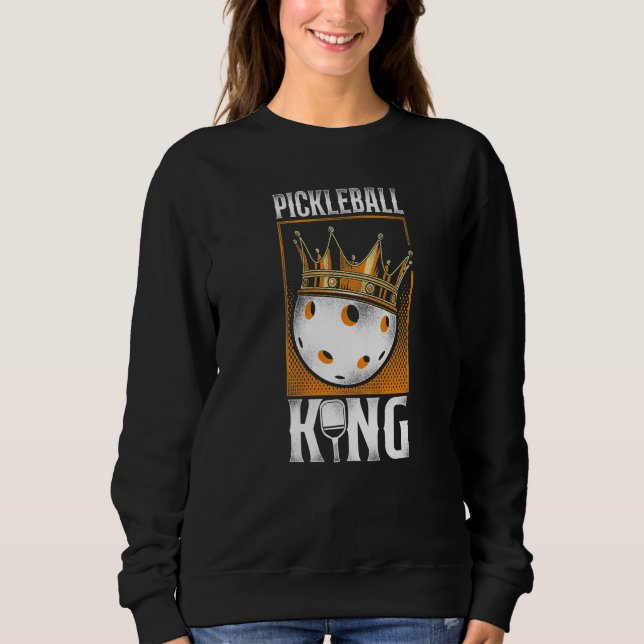 Sudadera Rey del Pickleball Pickleball (Anverso)