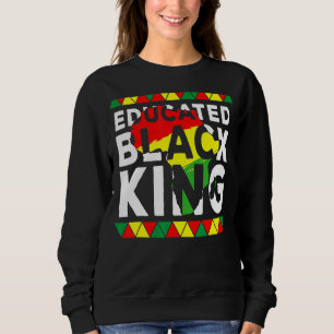 Sudadera Rey negro educado Infierno Africano-Estadounidense