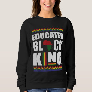 Sudadera Rey negro educado Mes de Historia Negra