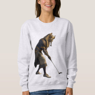 Sudadera Rey Tut Jugando Golf  Arte Divertido del Antiguo E