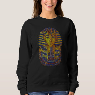 Sudadera Rey Tut Tutankamón Efecto de punteado
