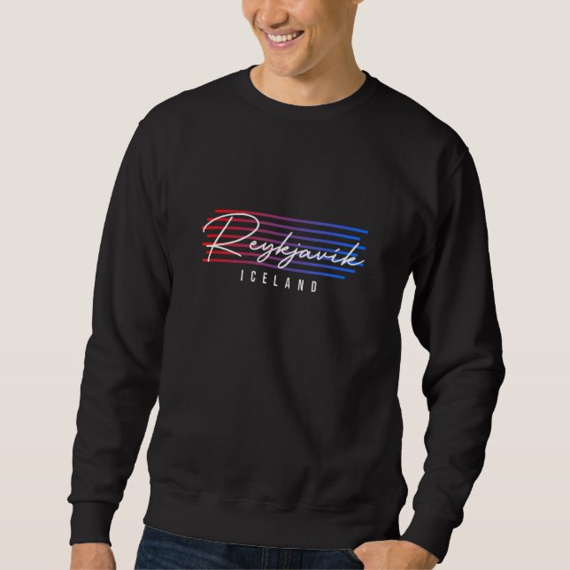Sudadera Reykjavík Islandia Souvenir (Anverso)
