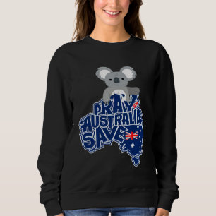 Sudadera Reza por Australia Lluvia Salva Koala Animales Aus