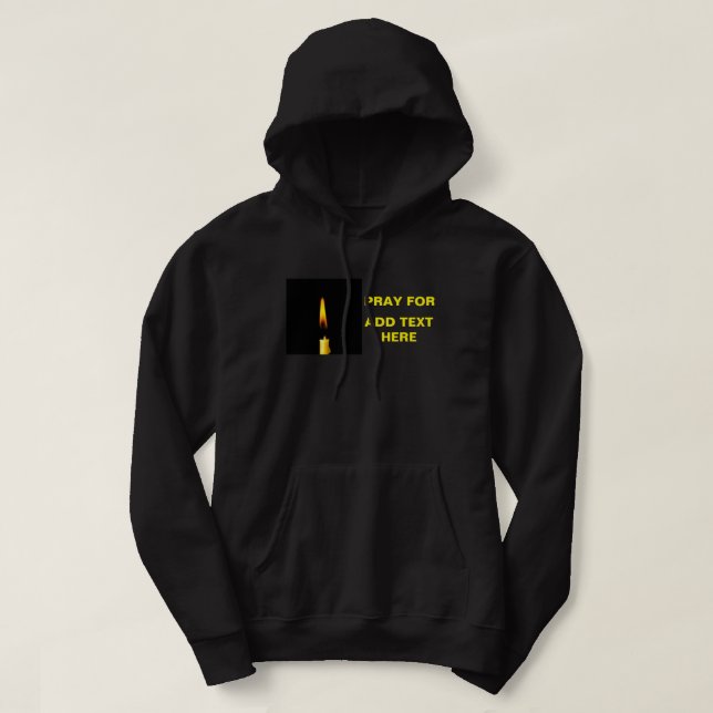 Sudadera Rezar para añadir texto (Diseño del anverso)