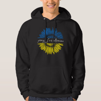 Sudadera Rezo de girasol azul y amarillo para Ucrania