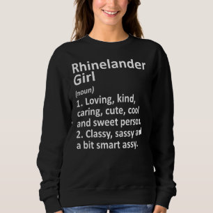 Sudadera Rhinelander Chica Wi Wisconsin Funny City Home Roo