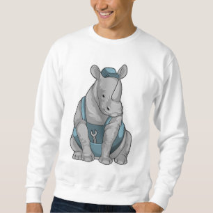 Sudadera Rhino como artesano con llave