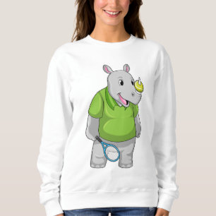 Sudadera Rhino en el tenis con baile de tenis