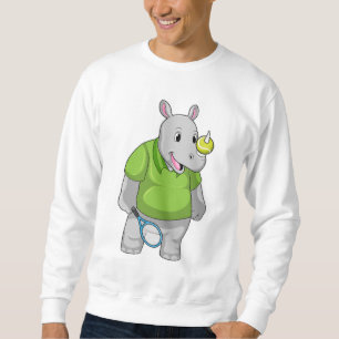 Sudadera Rhino en el tenis con baile de tenis