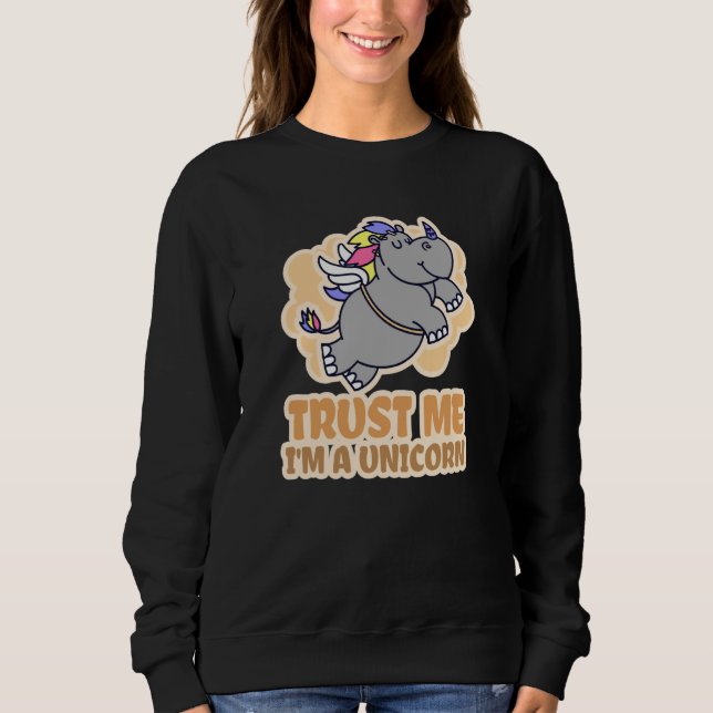 Sudadera Rhino & Trust Me I'm A Unicorn (Anverso)