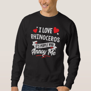 Sudadera Rhinoceros Diseño - Amo Rhinoceros