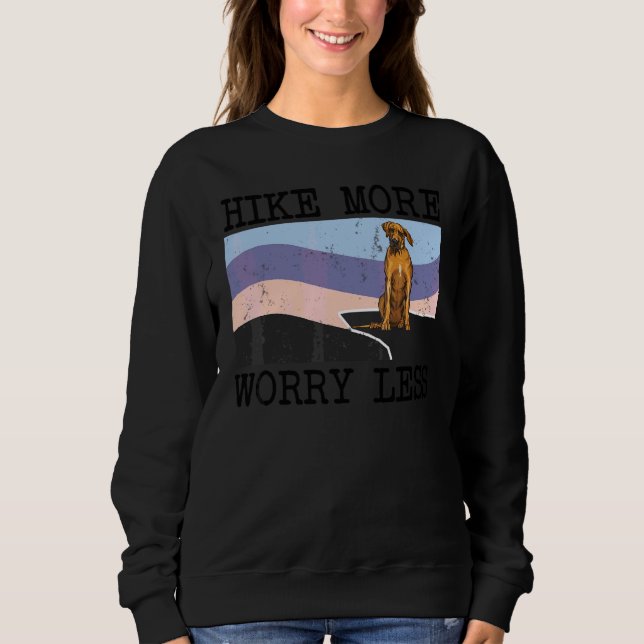 Sudadera Rhodesian Ridgeback Hacer caminatas Preocúpate men (Anverso)
