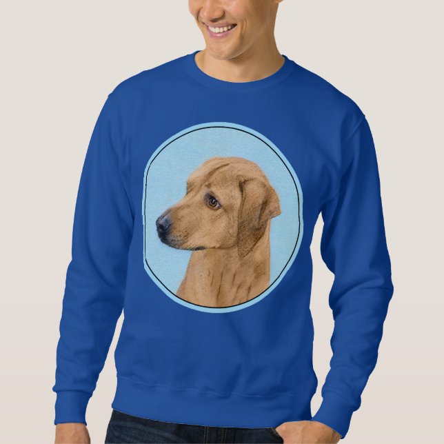 Sudadera Rhodesian Ridgeback Painting - Original Dog Art (Anverso)