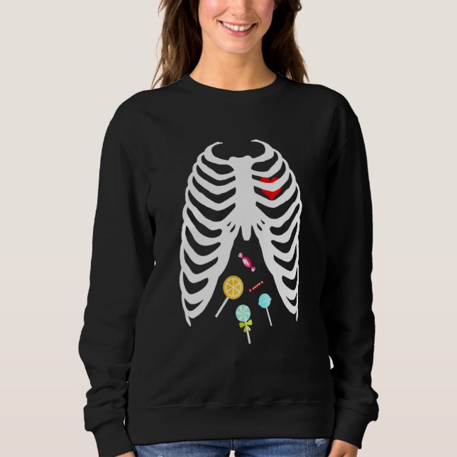 Sudadera Rib Skeleton Cage Candy Cute Kids (Anverso)