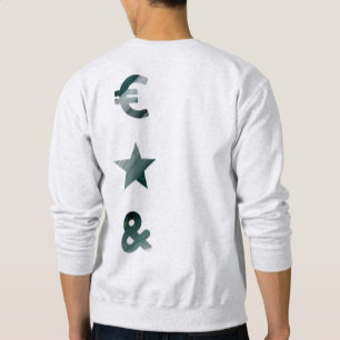 Sudadera RICH Back Print Sweatshirt Trend Resumen Verde