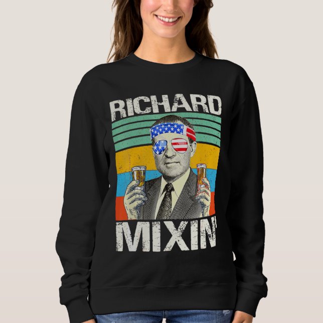 Sudadera Richard Mixin 4 De Julio Richard Nixon Beber P (Anverso)