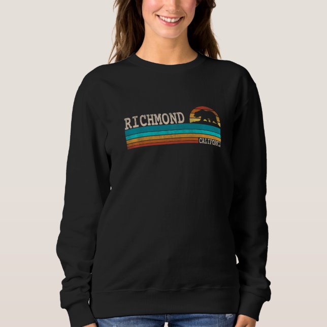 Sudadera Richmond California State Bear Retro Sunset   (Anverso)
