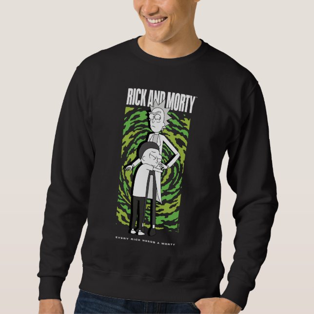 Sudadera RICK AND MORTY™ | Morty Hugging Rick (Anverso)