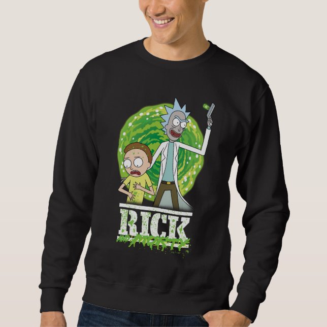 Sudadera RICK AND MORTY™ | Splash verde (Anverso)