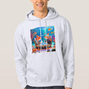 Sudadera Rick London Fish Jugando Juego de Cartas "Go Fish"