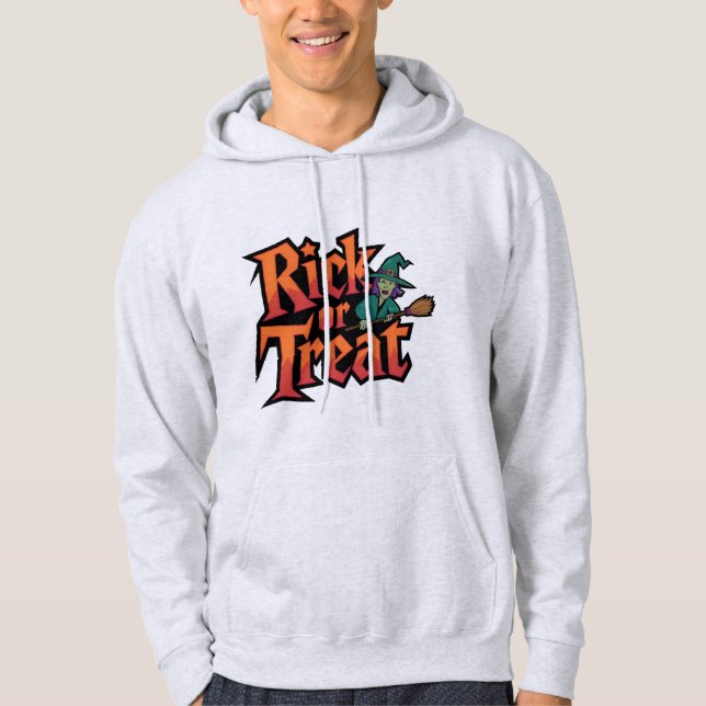 Sudadera Rick o Trate la camiseta básica masculina de Hallo (Anverso)