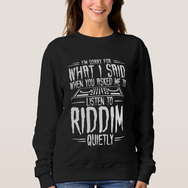 Sudadera Riddim Music - EDM Rave - Riddim Dubstep (Anverso)