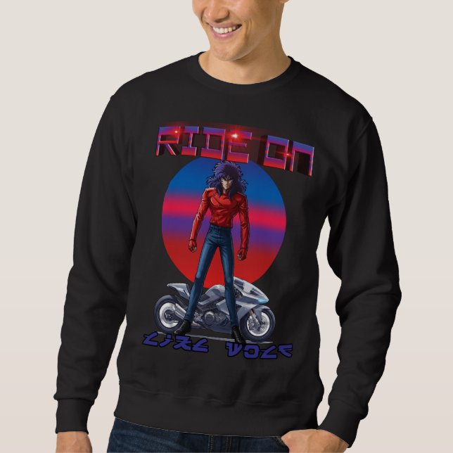 Sudadera Ride On Like wolf  (Anverso)