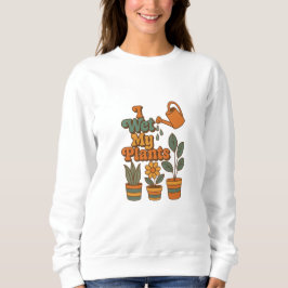Sudadera Riego Mis Plantas – Rayas Retro 70